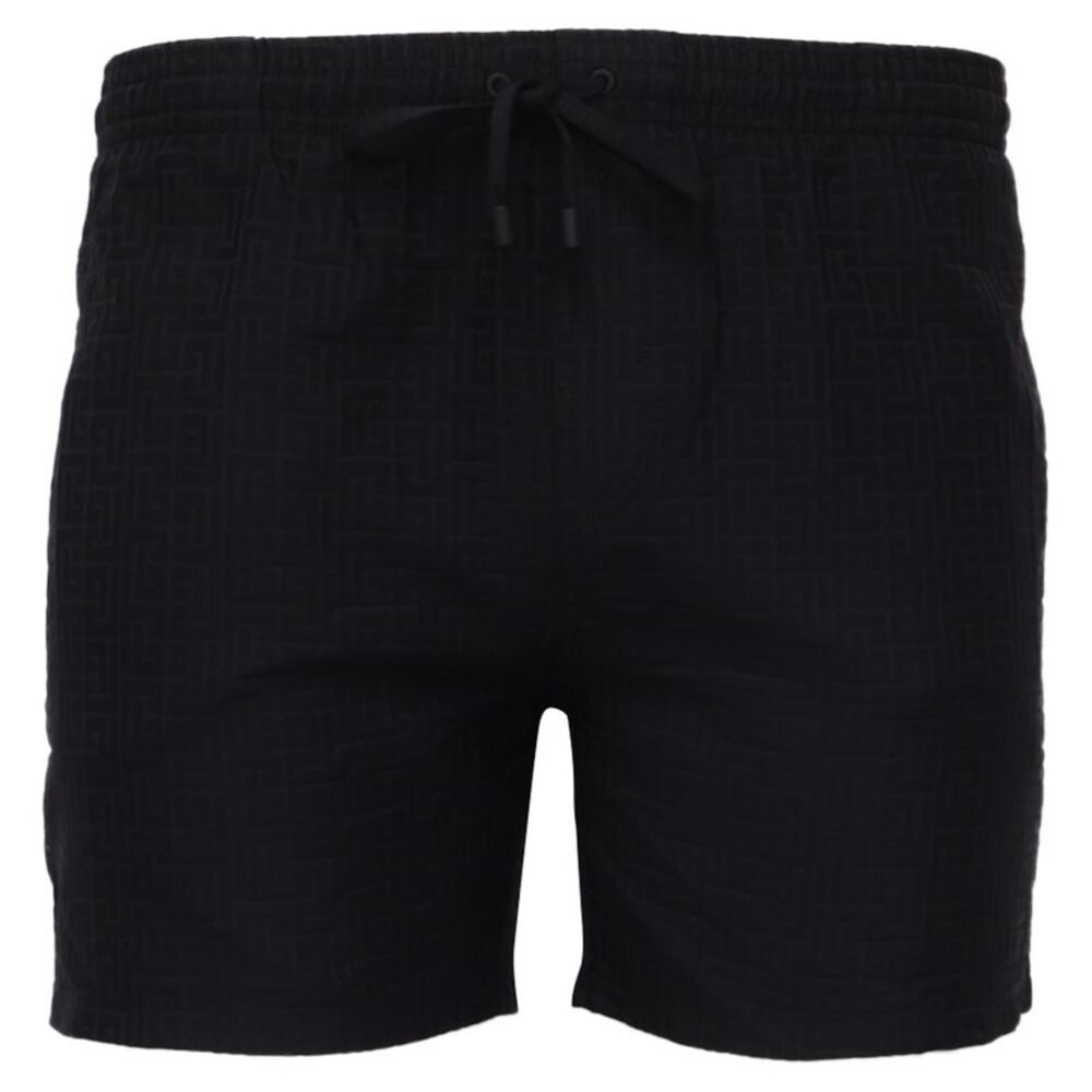Balmain Drawstring Shorts in Black Polyester
